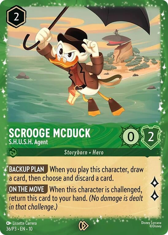 Image for Scrooge McDuck - S.H.U.S.H. Agent (36) (Disney Lorcana Promo Cards) (DLPC) - Disney Lorcana