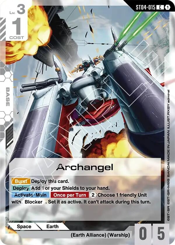 Image for Archangel (ST04-015) (Starter Deck 09: Destiny Ignition) (ST09) - Gundam Card Game