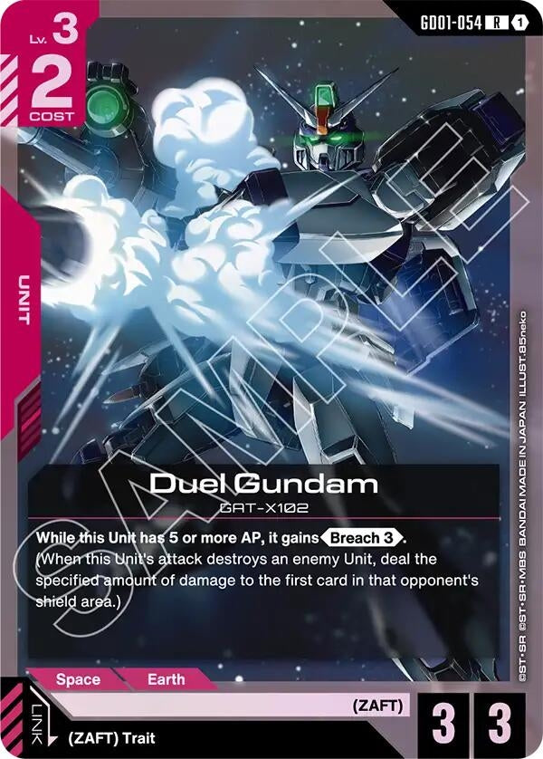 Image for Duel Gundam (GD01-054) (Starter Deck 09: Destiny Ignition) (ST09) - Gundam Card Game