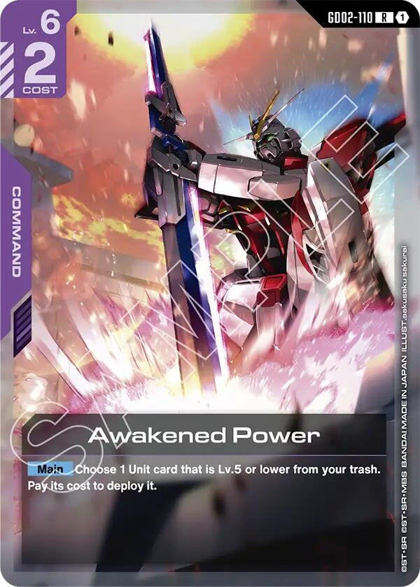 Image for Awakened Power (GD02-110) (Starter Deck 09: Destiny Ignition) (ST09) - Gundam Card Game