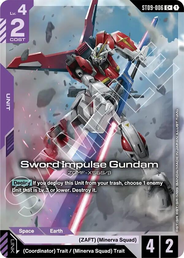 Image for Sword Impulse Gundam (C+) (ST09-006) (Starter Deck 09: Destiny Ignition) (ST09) - Gundam Card Game