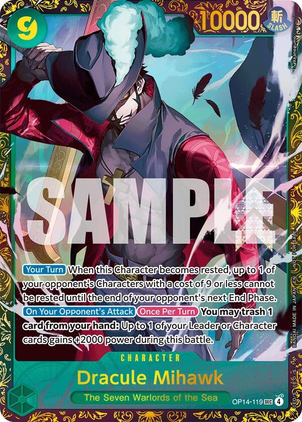 Image for Dracule Mihawk - (CS 26-27 Regionals Season 1) (OP14-119) (One Piece Promotion Cards) (OP-PR) - One Piece Card Game