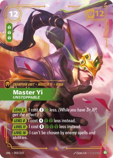 Master Yi - Unstoppable (059/219) (Unleashed) - PokeBox USA