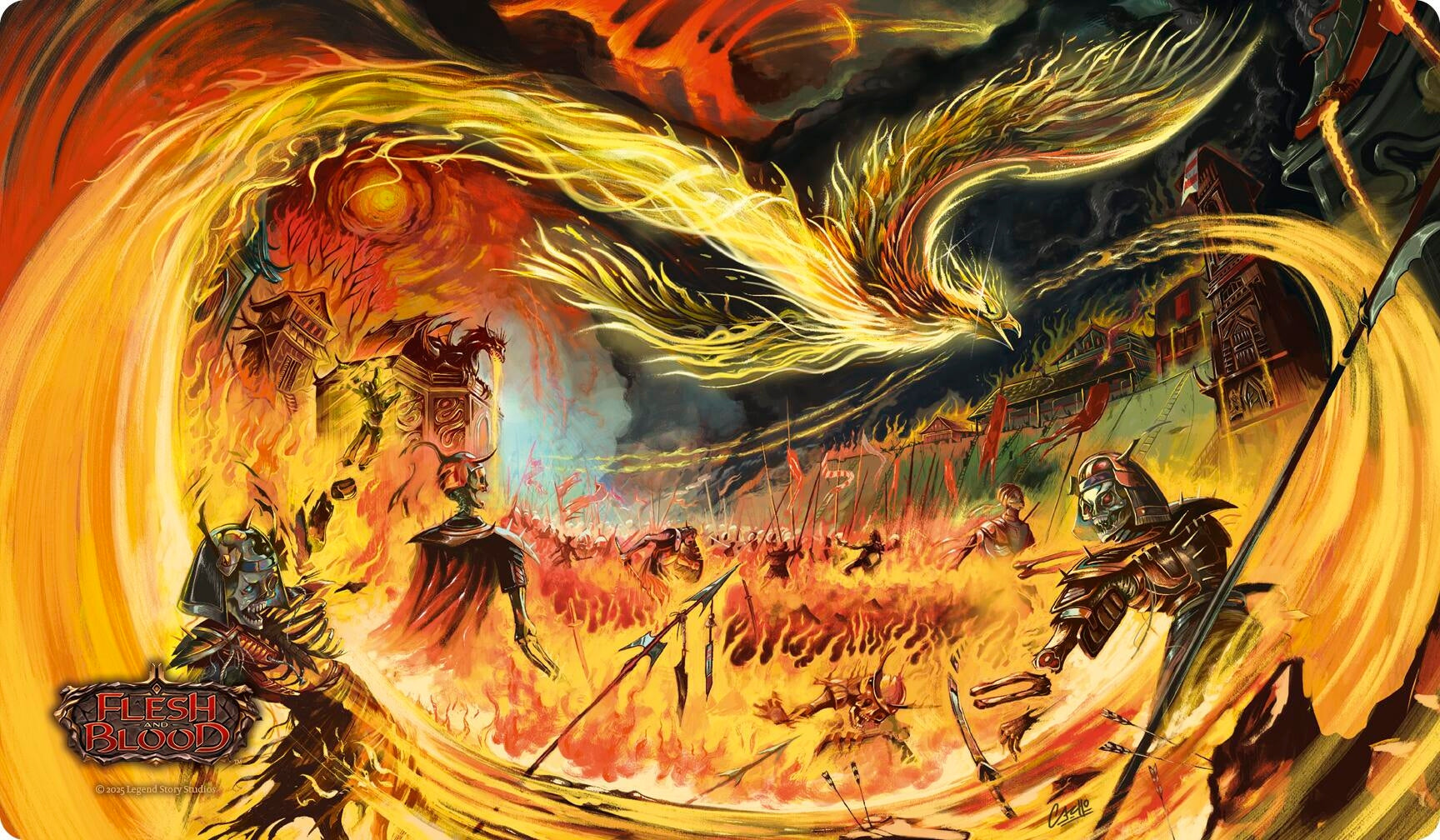 Image for Flesh and Blood Playmat - Art of the Phoenix War - Playmats