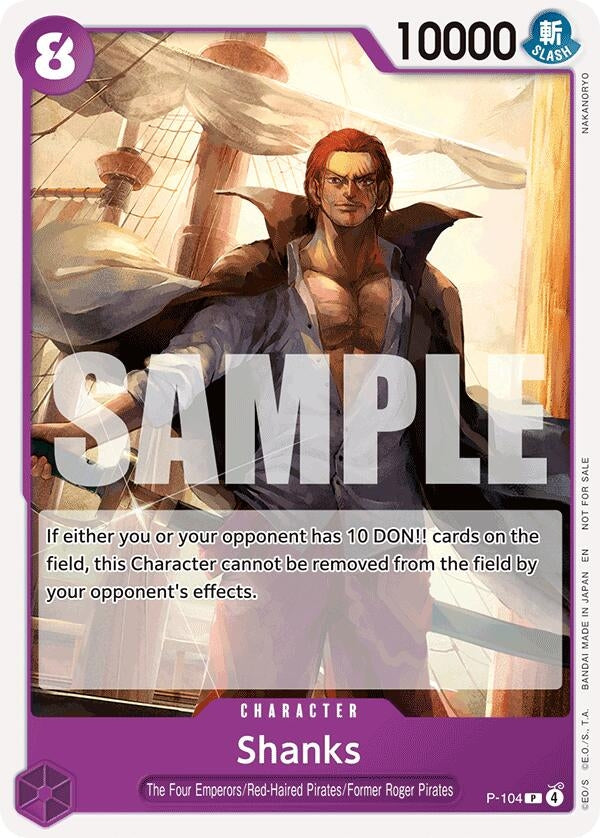 Image for Shanks (Tournament Pack 2026 Vol. 2) (P-104) (One Piece Promotion Cards) (OP-PR) - One Piece Card Game