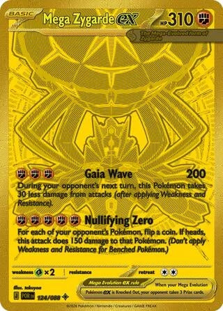 Mega Zygarde ex (124/088) (ME03: Perfect Order) - PokeBox USA