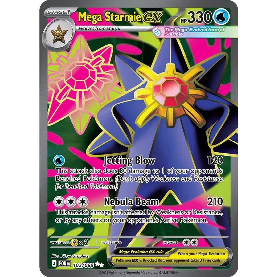Mega Starmie ex (102/088) (ME03: Perfect Order) - PokeBox USA
