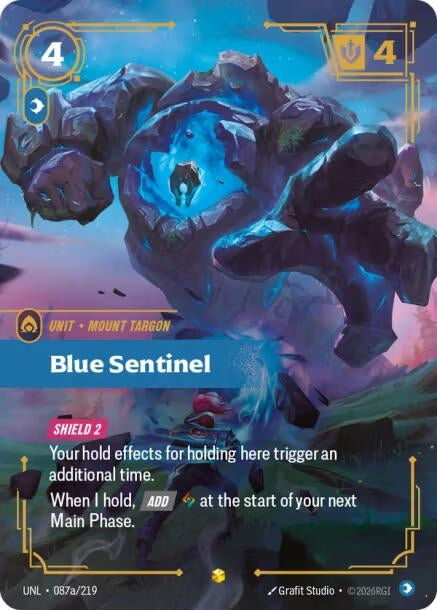 Blue Sentinel (Alternate Art) (087a/219) (Unleashed)