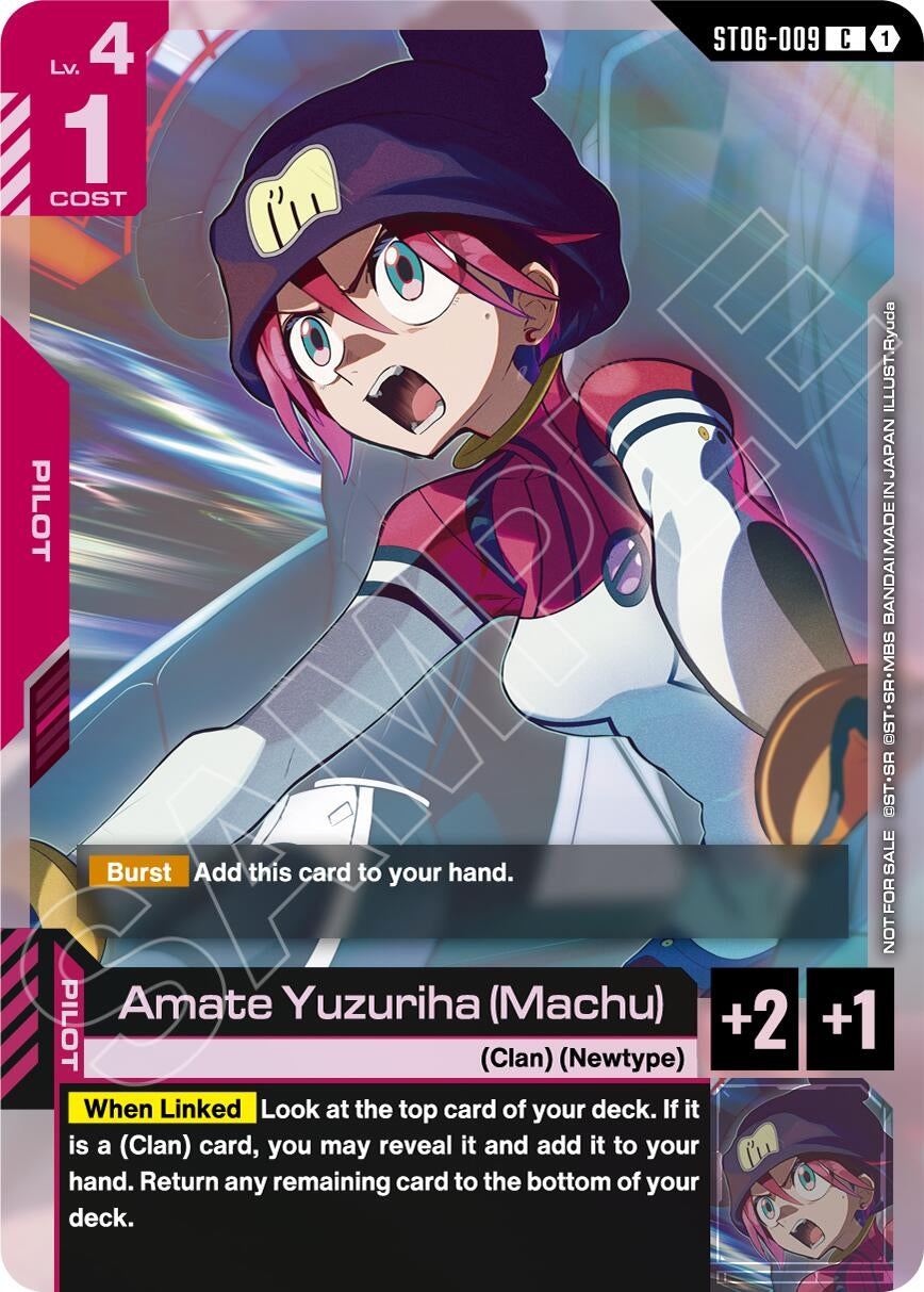 Image for Amate Yuzuriha (Machu) (World Championship Regionals 26-27 Season 1) (ST06-009) (Gundam Promotional Cards) (GCG-PR) - Gundam Card Game