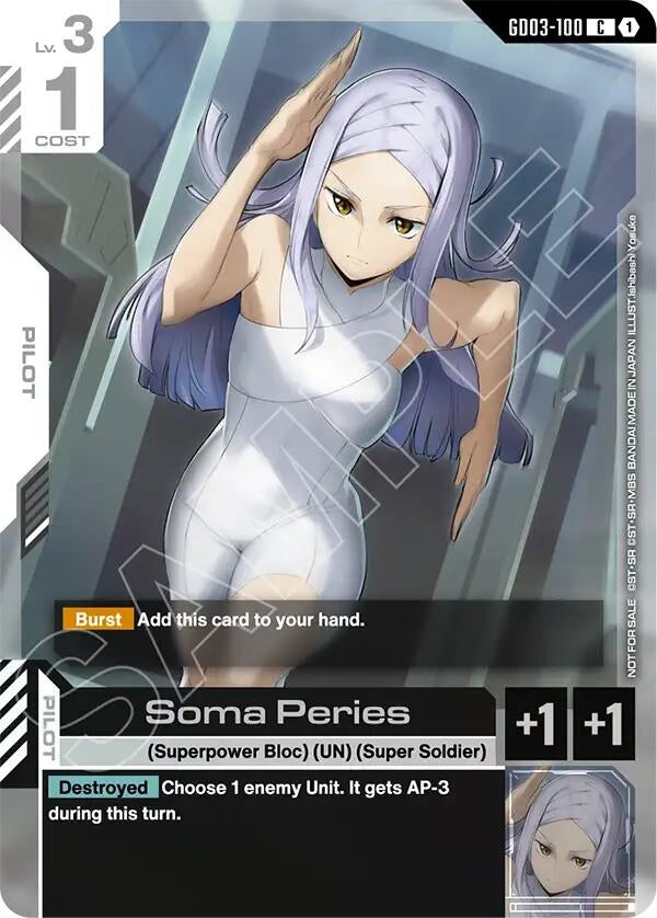 Image for Soma Peries (WCS26-27 Participation Pack Vol.1) (GD03-100) (Gundam Promotional Cards) (GCG-PR) - Gundam Card Game