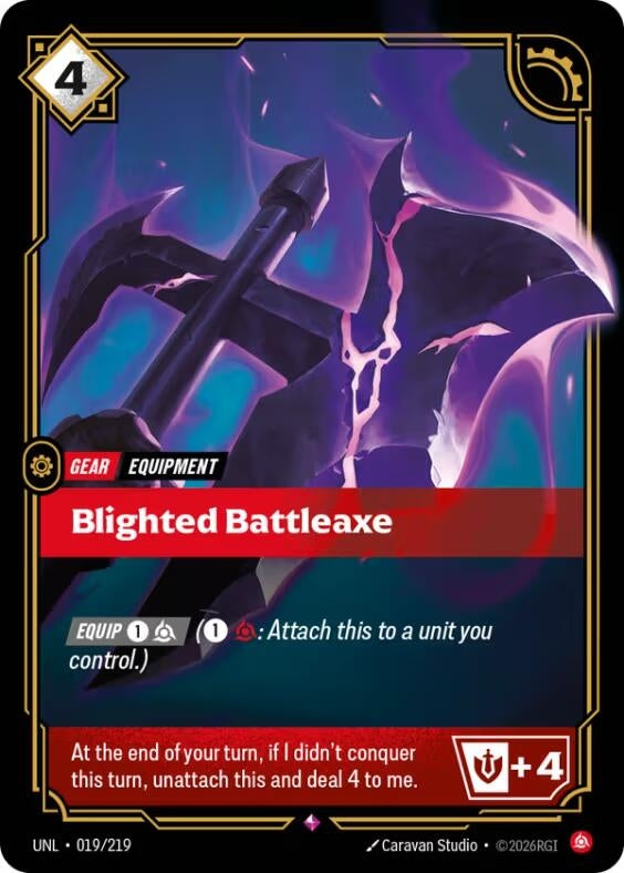 Blighted Battleaxe (019/219) (Unleashed) - PokeBox USA