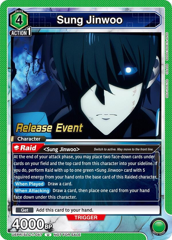 Image for Sung Jinwoo (047) (UE17BT/SLG-1-047) (UE17BT: SOLO LEVELING Release Event Cards) (UE17BT_RE) - Union Arena