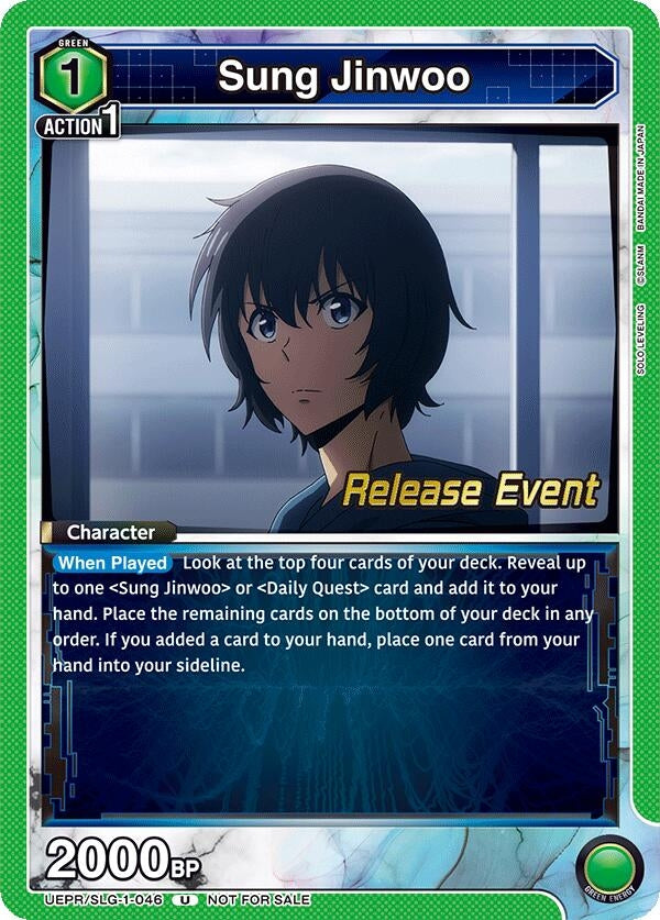 Image for Sung Jinwoo (046) (UE17BT/SLG-1-046) (UE17BT: SOLO LEVELING Release Event Cards) (UE17BT_RE) - Union Arena
