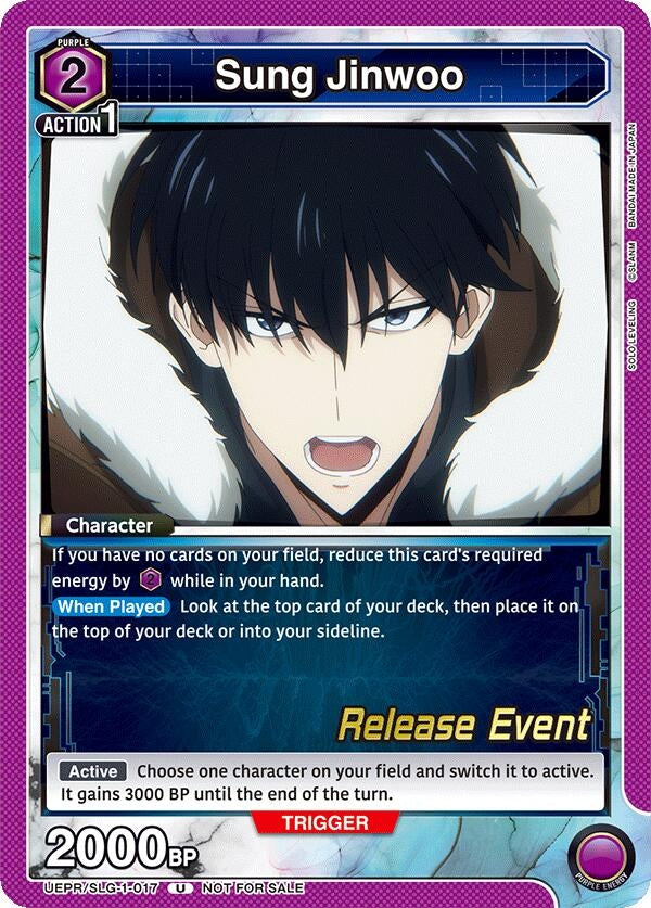 Image for Sung Jinwoo (017) (UE17BT/SLG-1-017) (UE17BT: SOLO LEVELING Release Event Cards) (UE17BT_RE) - Union Arena
