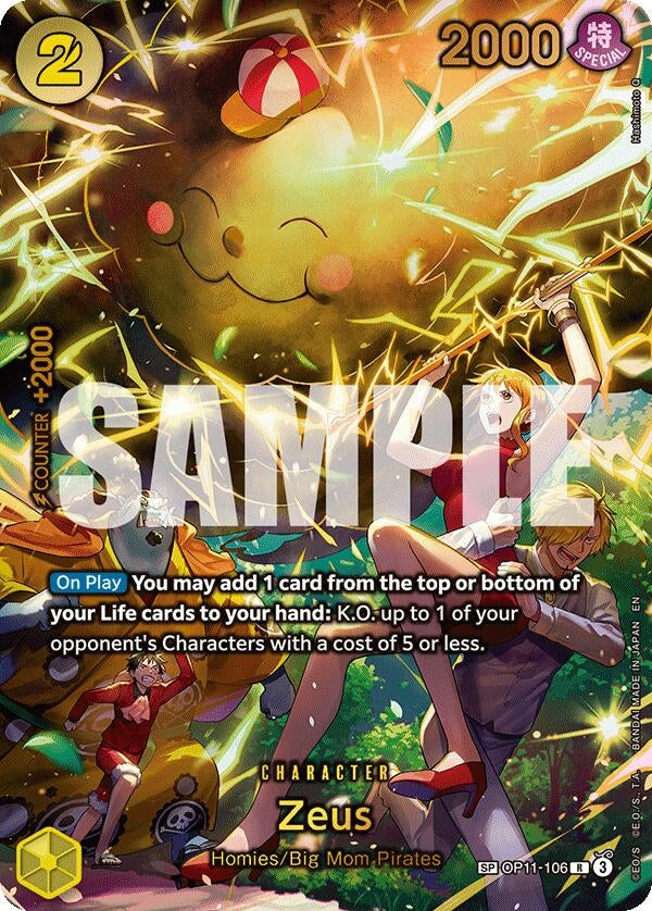 Image for Zeus (SP) (OP11-106) (Adventure on Kami's Island) (OP15-EB04) - One Piece Card Game