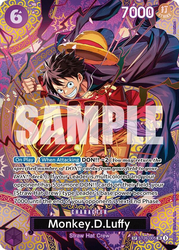 Image for Monkey.D.Luffy (SP) (ST26-005) (Adventure on Kami's Island) (OP15-EB04) - One Piece Card Game