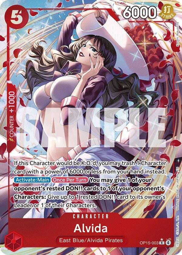 Image for Alvida (Alternate Art) (OP15-003) (Adventure on Kami's Island) (OP15-EB04) - One Piece Card Game