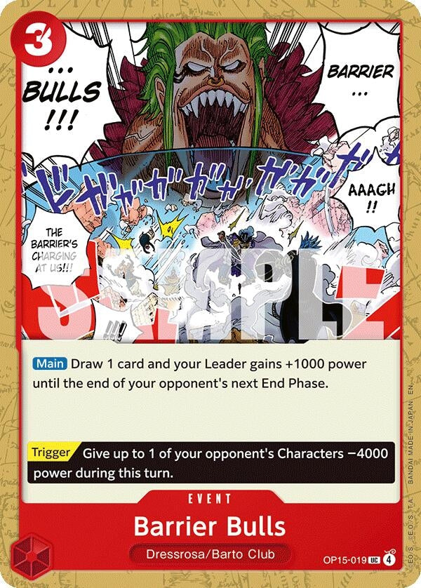 Image for Barrier Bulls (OP15-019) (Adventure on Kami's Island) (OP15-EB04) - One Piece Card Game