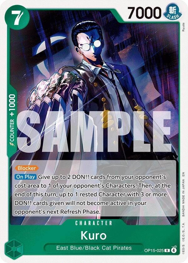 Image for Kuro (OP15-025) (Adventure on Kami's Island) (OP15-EB04) - One Piece Card Game