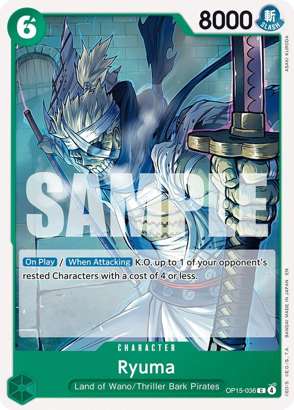 Image for Ryuma (OP15-036) (Adventure on Kami's Island) (OP15-EB04) - One Piece Card Game