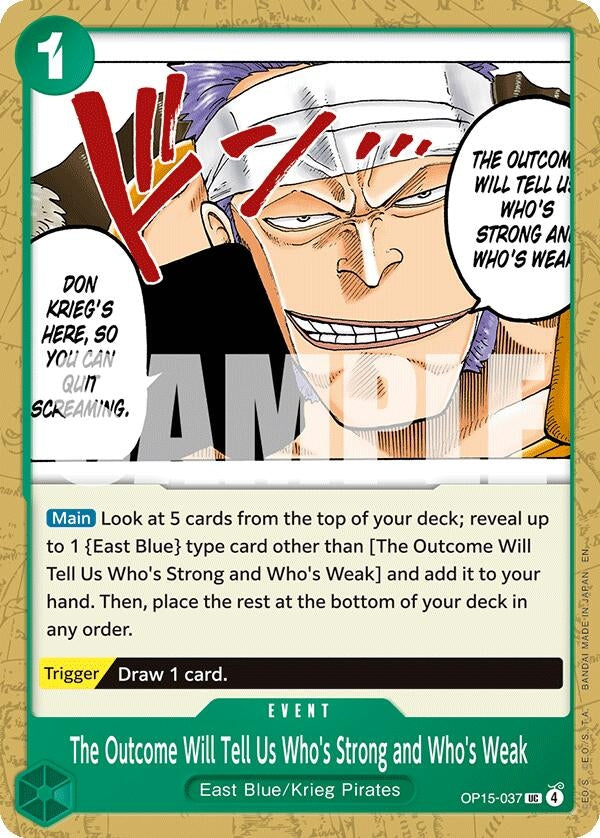 Image for The Outcome Will Tell Us Who's Strong and Who's Weak (OP15-037) (Adventure on Kami's Island) (OP15-EB04) - One Piece Card Game