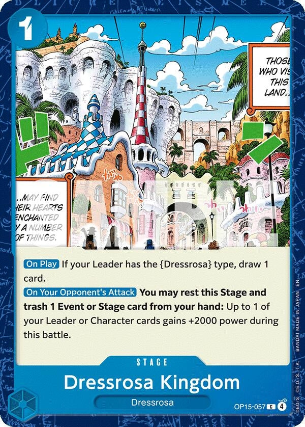 Image for Dressrosa Kingdom (OP15-057) (Adventure on Kami's Island) (OP15-EB04) - One Piece Card Game