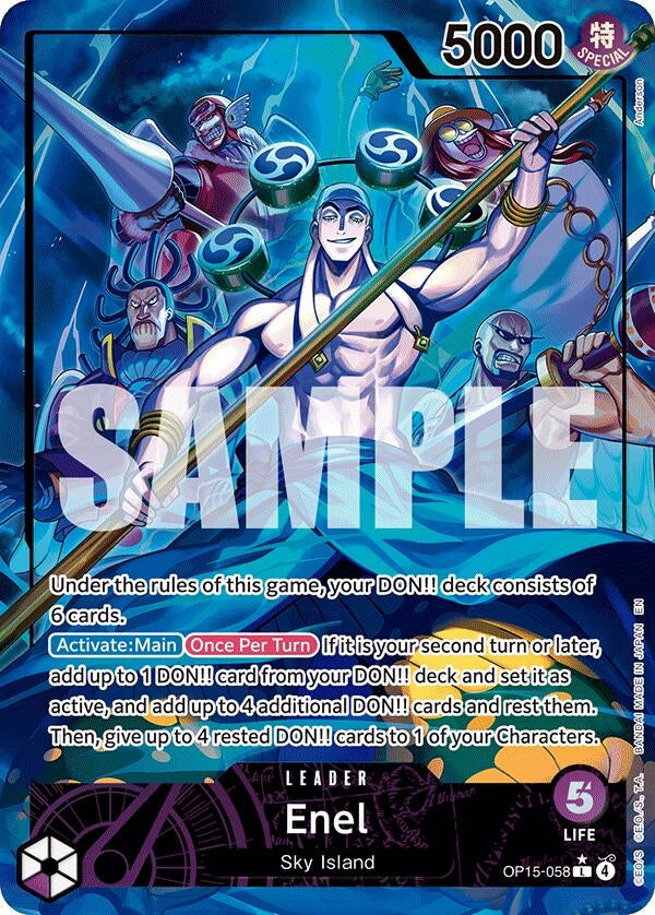 Image for Enel (OP15-058) (Alternate Art) (OP15-058) (Adventure on Kami's Island) (OP15-EB04) - One Piece Card Game