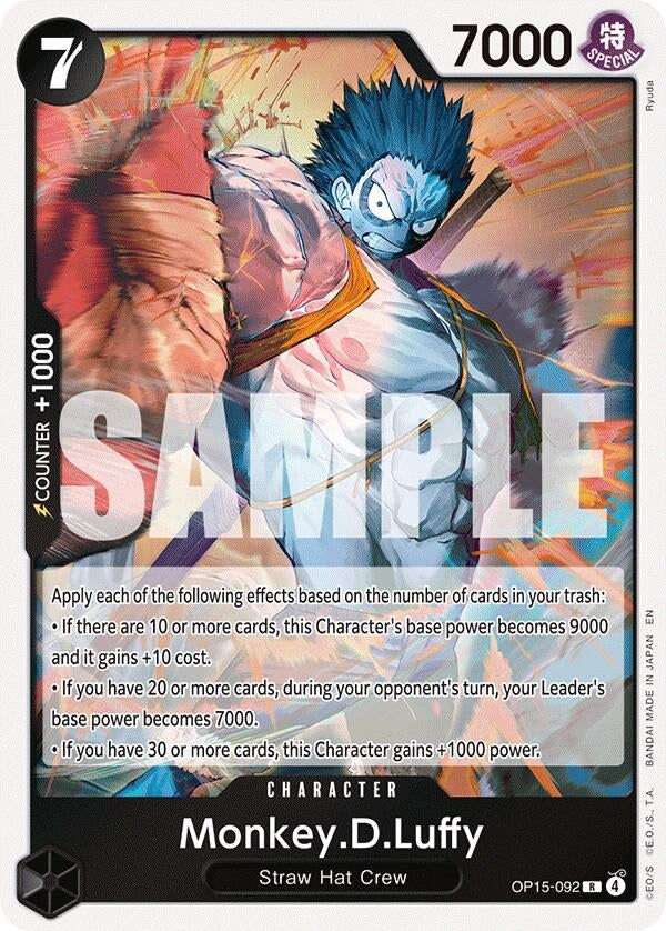 Image for Monkey.D.Luffy (OP15-092) (OP15-092) (Adventure on Kami's Island) (OP15-EB04) - One Piece Card Game