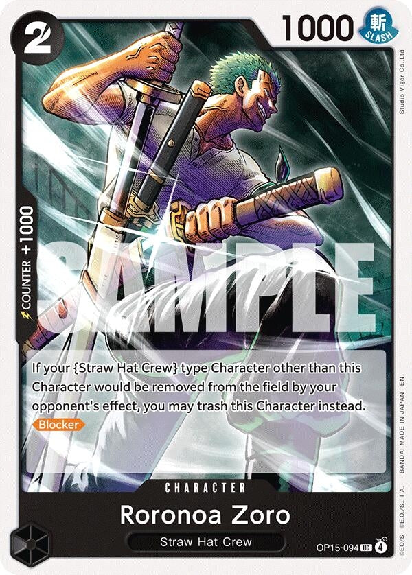 Image for Roronoa Zoro (OP15-094) (OP15-094) (Adventure on Kami's Island) (OP15-EB04) - One Piece Card Game