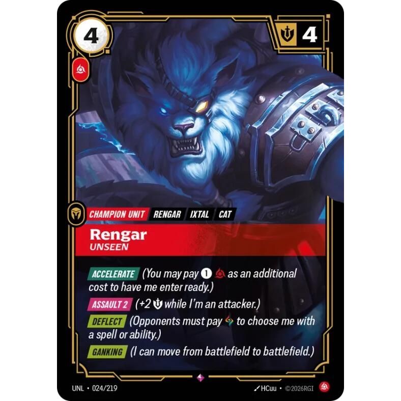 Rengar - Unseen (024/219) (Unleashed) - PokeBox USA