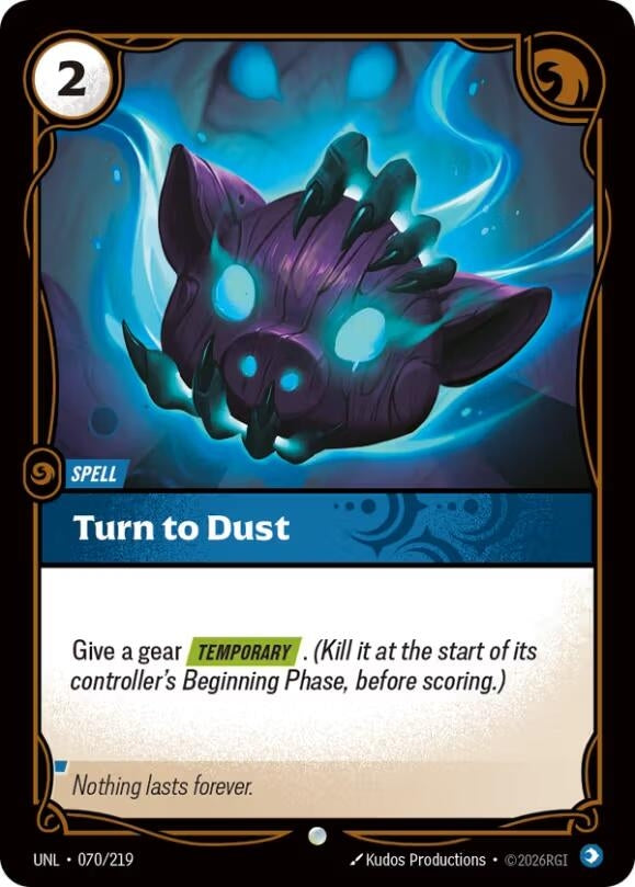 Turn to Dust (070/219) (Unleashed)