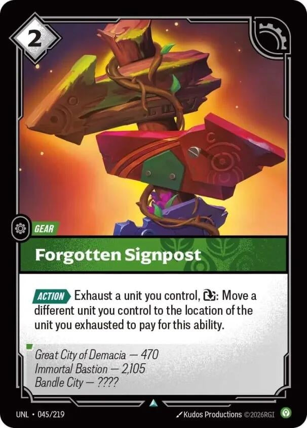 Forgotten Signpost (045/219) (Unleashed)