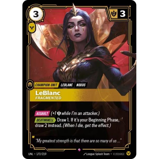LeBlanc - Fragmented (172/219) (Unleashed) - PokeBox USA