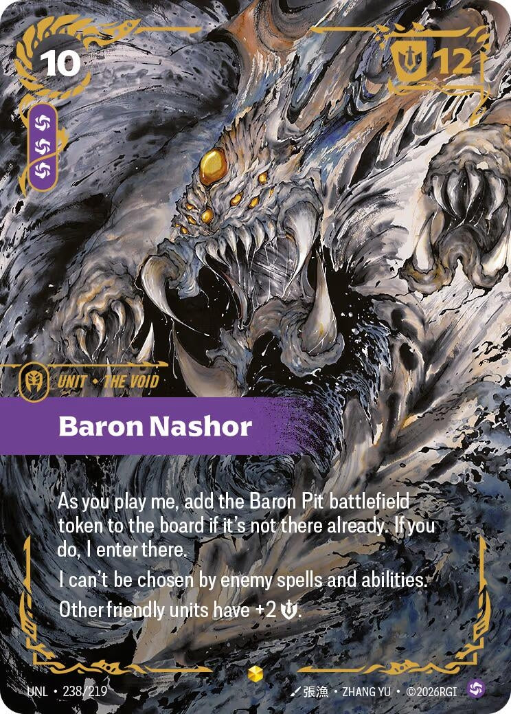 Image for Baron Nashor (Ultimate) (238/219) (Unleashed) (UNL) - Riftbound: League of Legends Trading Card Game