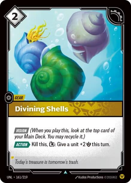 Image for Divining Shells (161/219) (Unleashed) (UNL) - Riftbound: League of Legends Trading Card Game