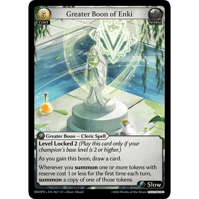 Image for Greater Boon of Enki (067) (Radiant Origins: Pantheon) - Grand Archive TCG