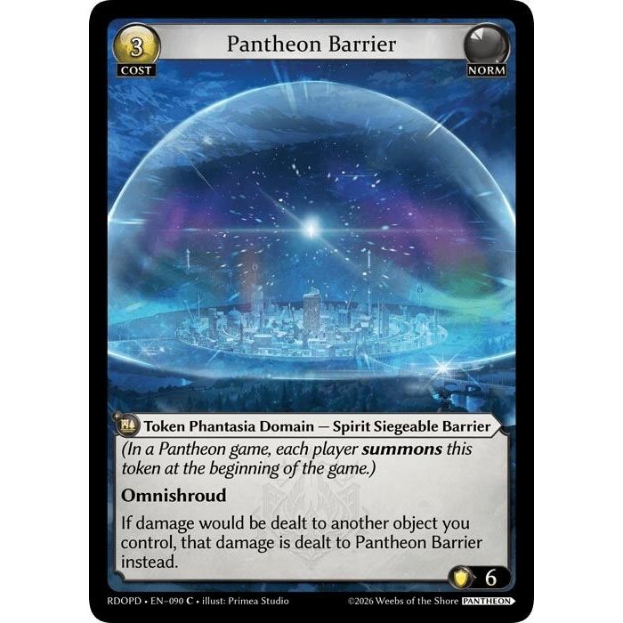 Image for Pantheron Barrier (090) (Radiant Origins: Pantheon) - Grand Archive TCG