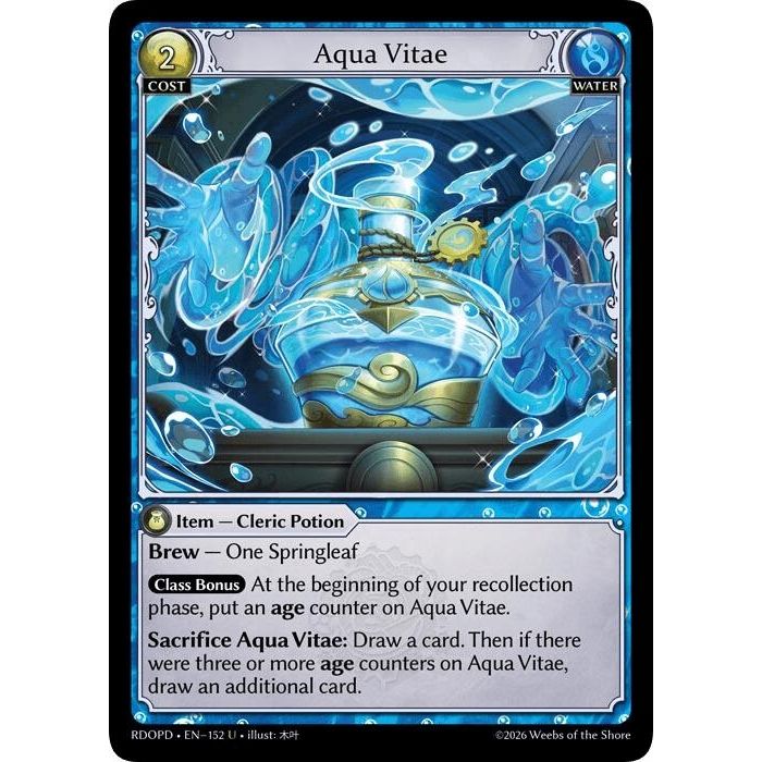 Image for Aqua Vitae (152) (Radiant Origins: Pantheon) - Grand Archive TCG