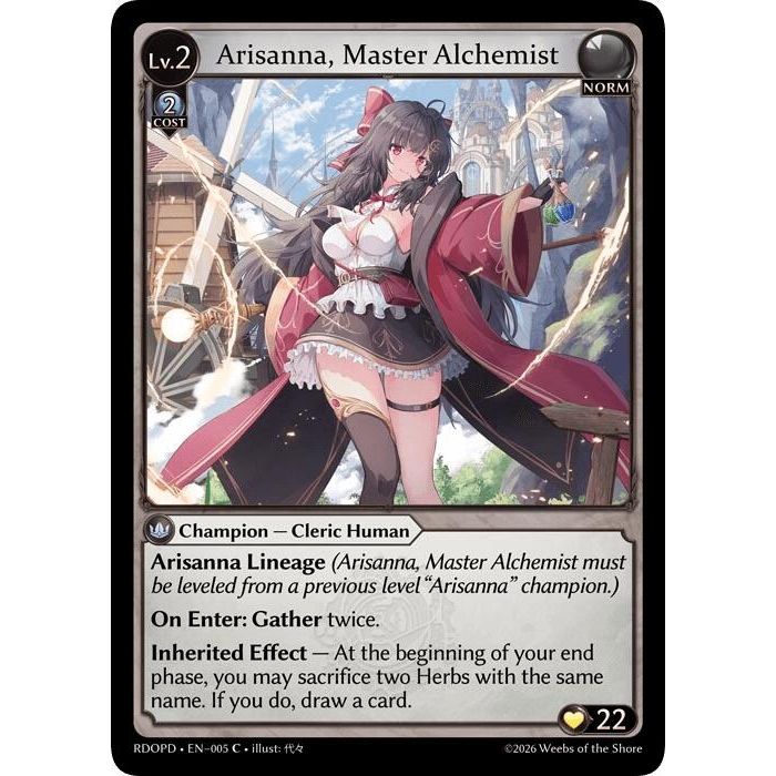 Image for Arisanna, Master Alchemist (005) (Radiant Origins: Pantheon) - Grand Archive TCG