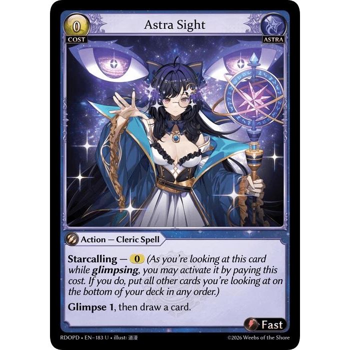 Image for Astra Sight (183) (Radiant Origins: Pantheon) - Grand Archive TCG