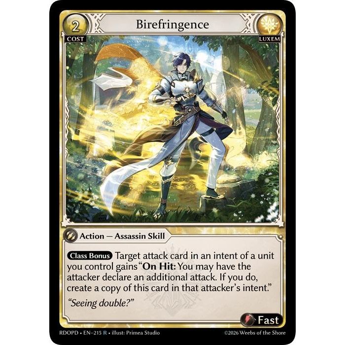 Image for Birefringence (215) (Radiant Origins: Pantheon) - Grand Archive TCG