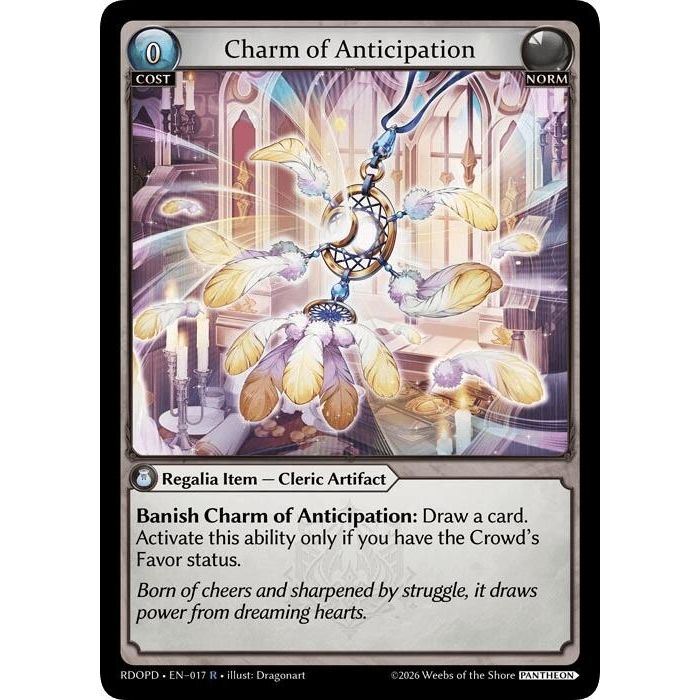 Image for Charm of Anticipation (017) (Radiant Origins: Pantheon) - Grand Archive TCG