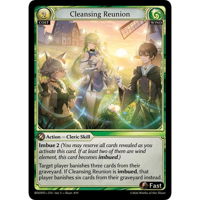 Image for Cleansing Reunion (166) (Radiant Origins: Pantheon) - Grand Archive TCG