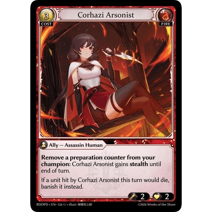 Image for Corhazi Arsonist (126) (Radiant Origins: Pantheon) - Grand Archive TCG