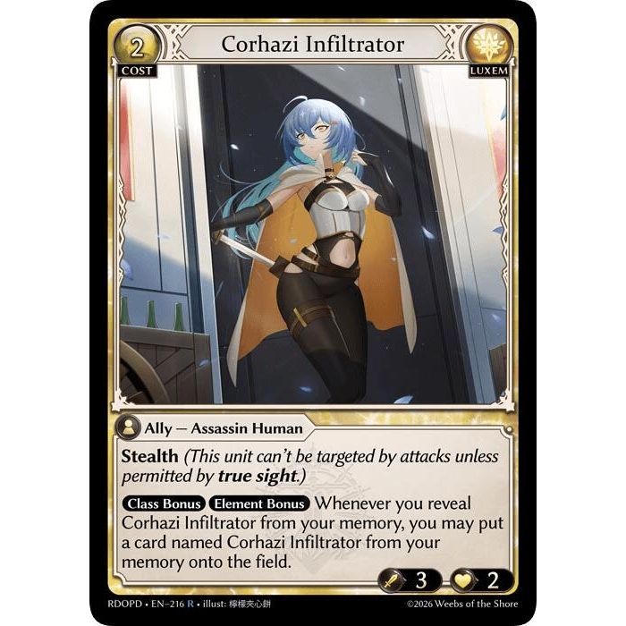 Image for Corhazi Infiltrator (216) (Radiant Origins: Pantheon) - Grand Archive TCG