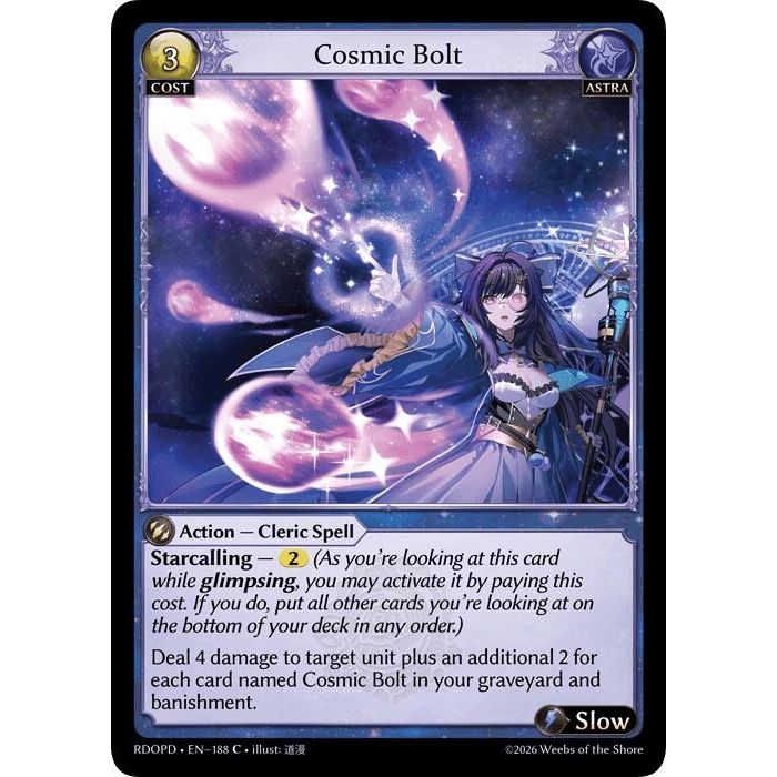 Image for Cosmic Bolt (188) (Radiant Origins: Pantheon) - Grand Archive TCG