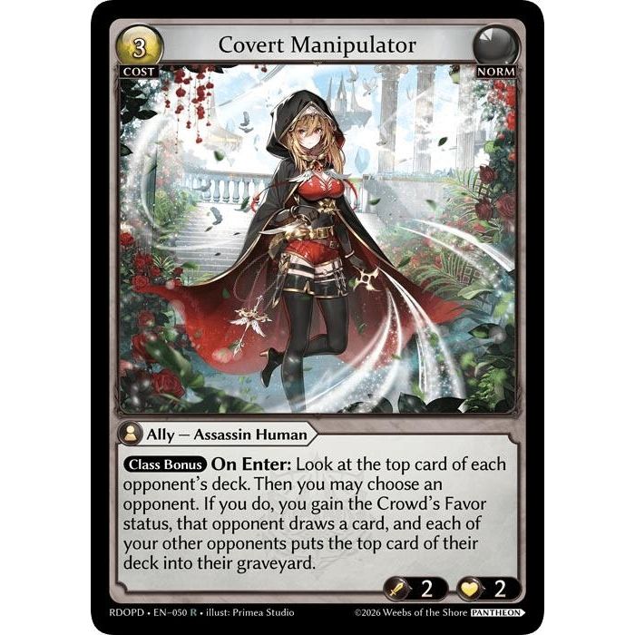 Image for Covert Manipulator (050) (Radiant Origins: Pantheon) - Grand Archive TCG