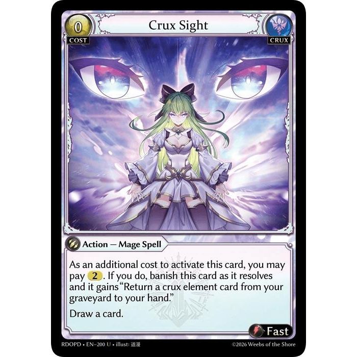 Image for Crux Sight (200) (Radiant Origins: Pantheon) - Grand Archive TCG