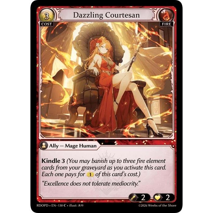 Image for Dazzling Courtesan (130) (Radiant Origins: Pantheon) - Grand Archive TCG