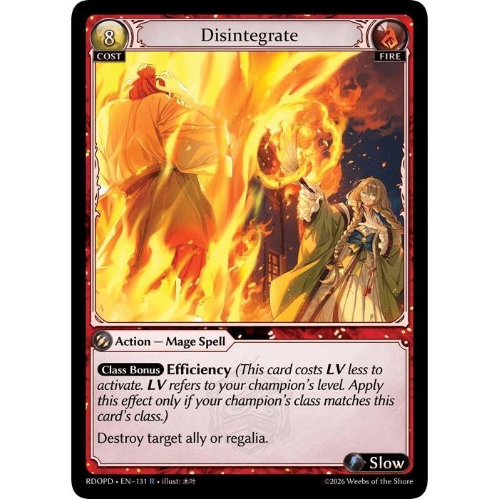 Image for Disintegrate (131) (Radiant Origins: Pantheon) - Grand Archive TCG
